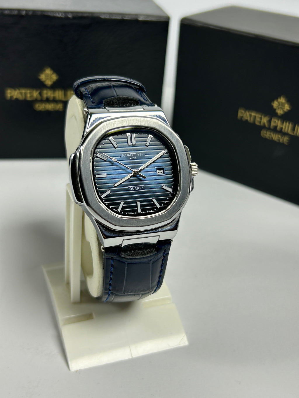 Martyn leather strap watch