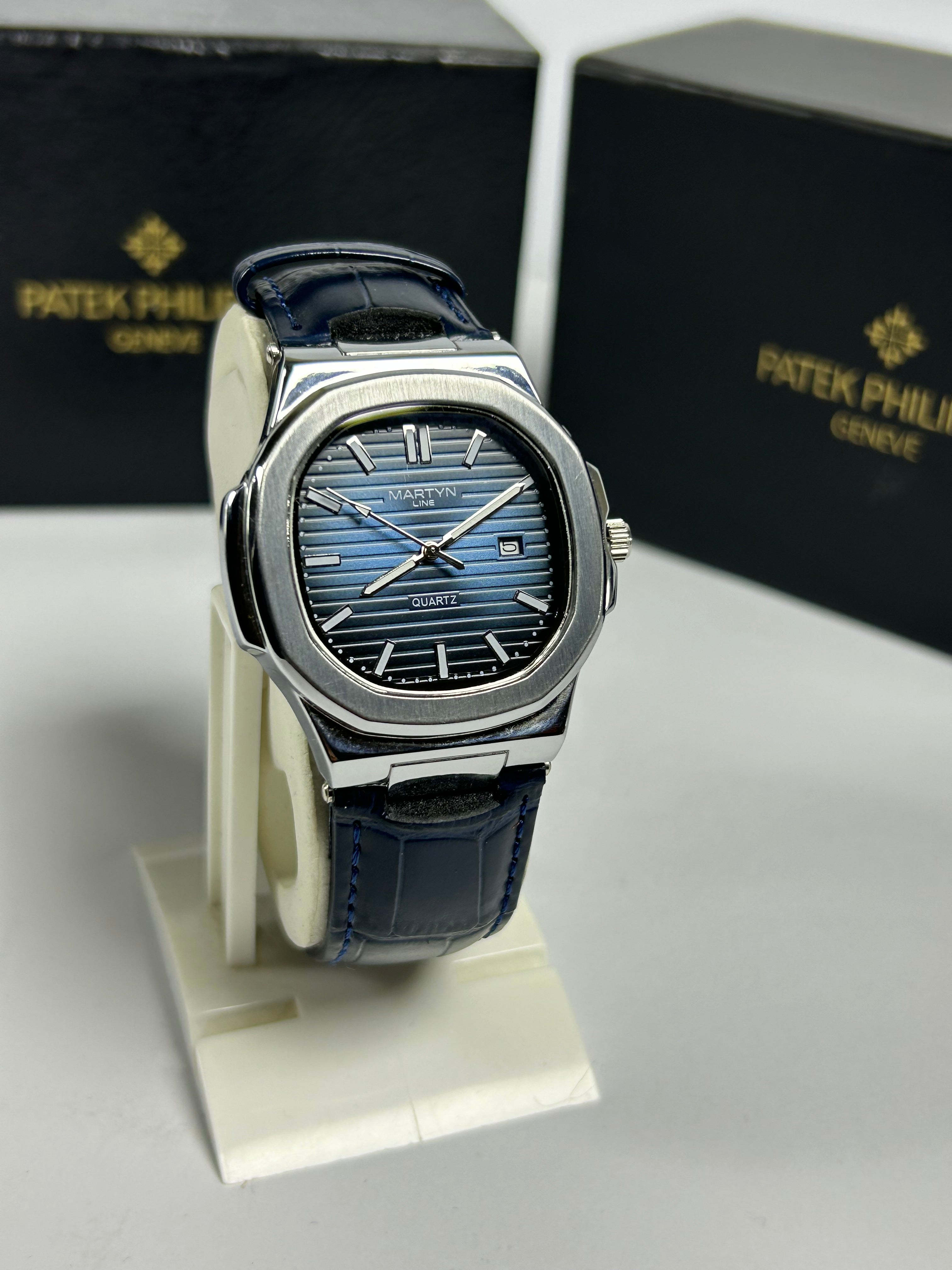 Martyn leather strap watch