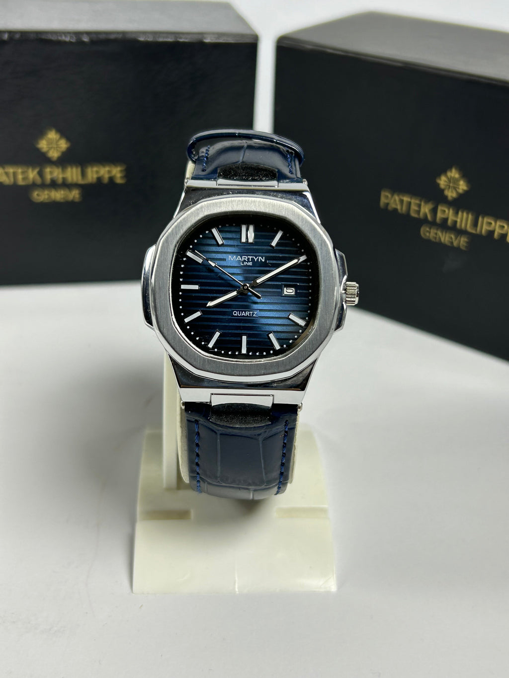 Martyn leather strap watch