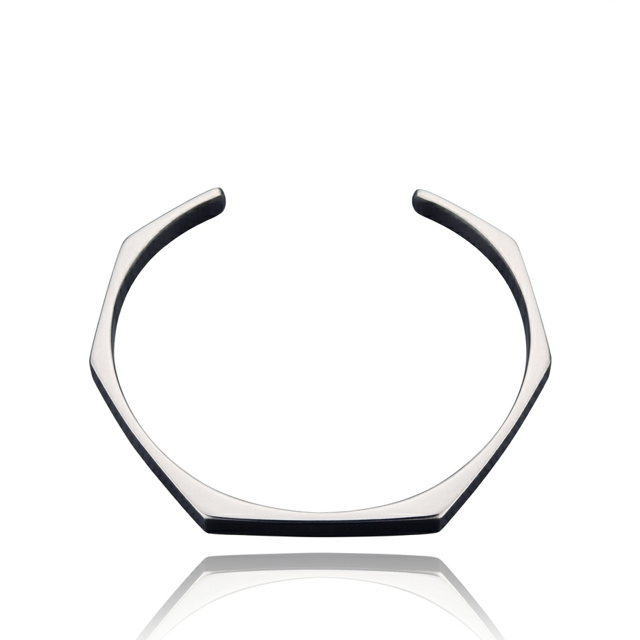 Hexagon Kara(Cuffs) Stainless Steel