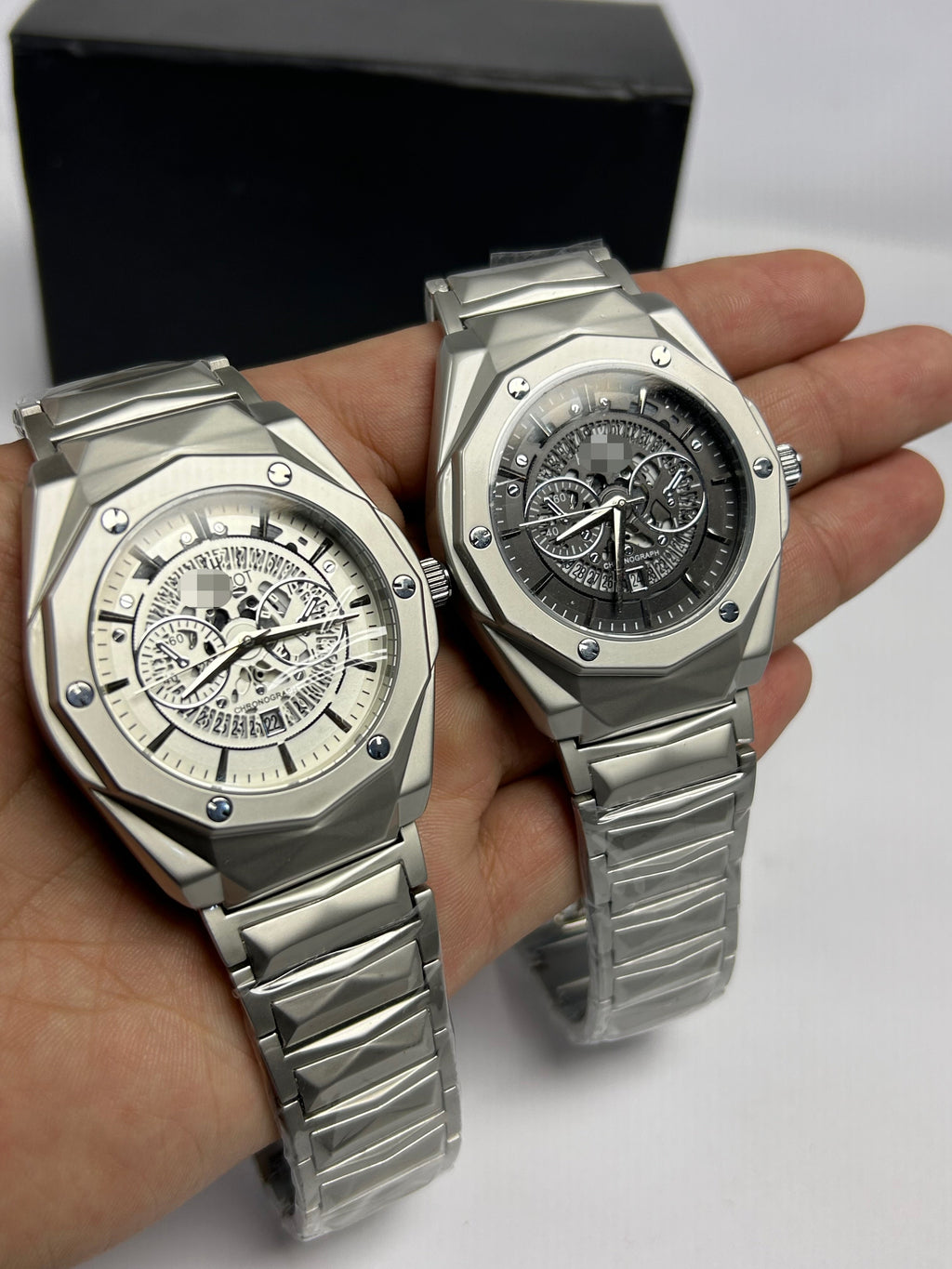 Diomand Cut chain watch