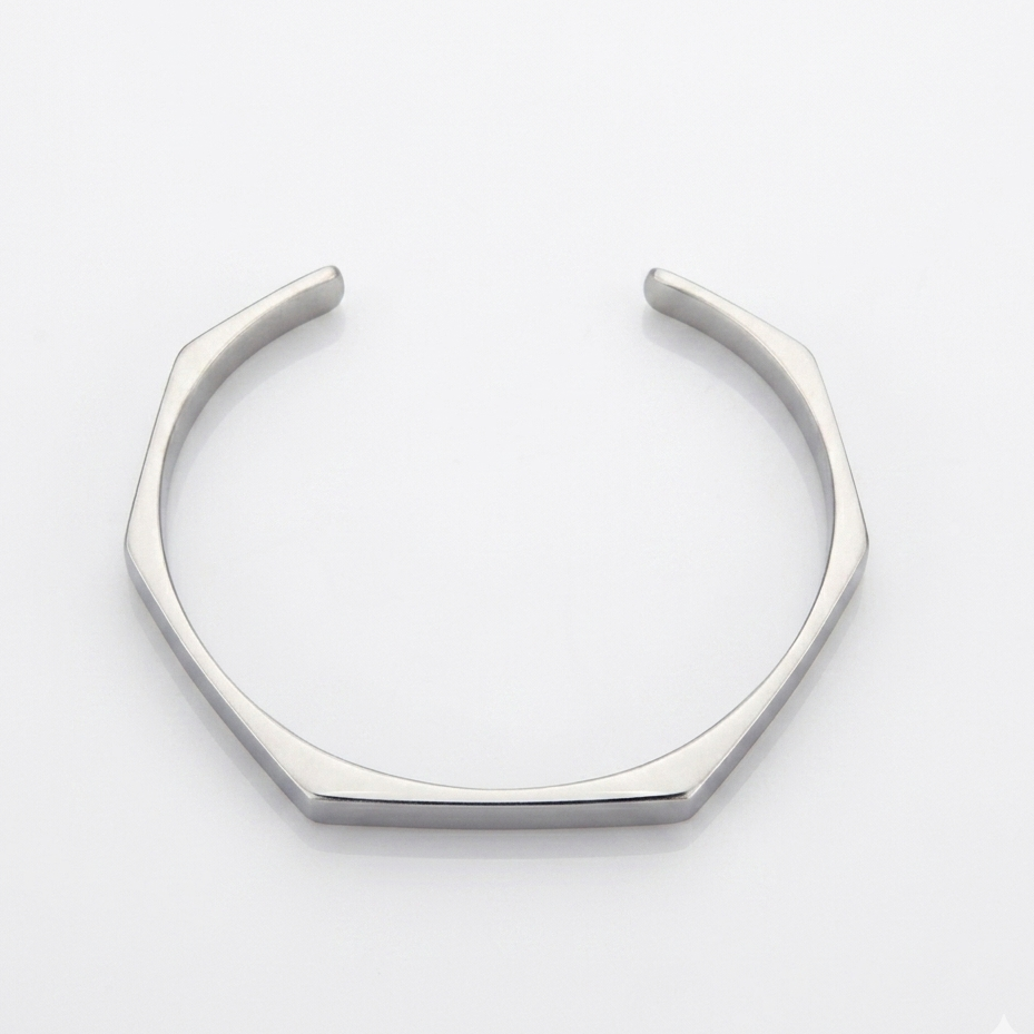 Hexagon Kara(Cuffs) Stainless Steel