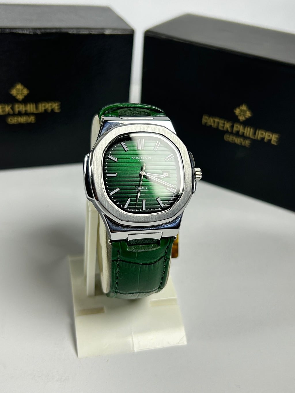 Martyn leather strap watch