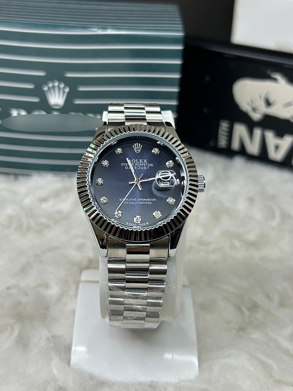 Oyster Date-Just (blue)