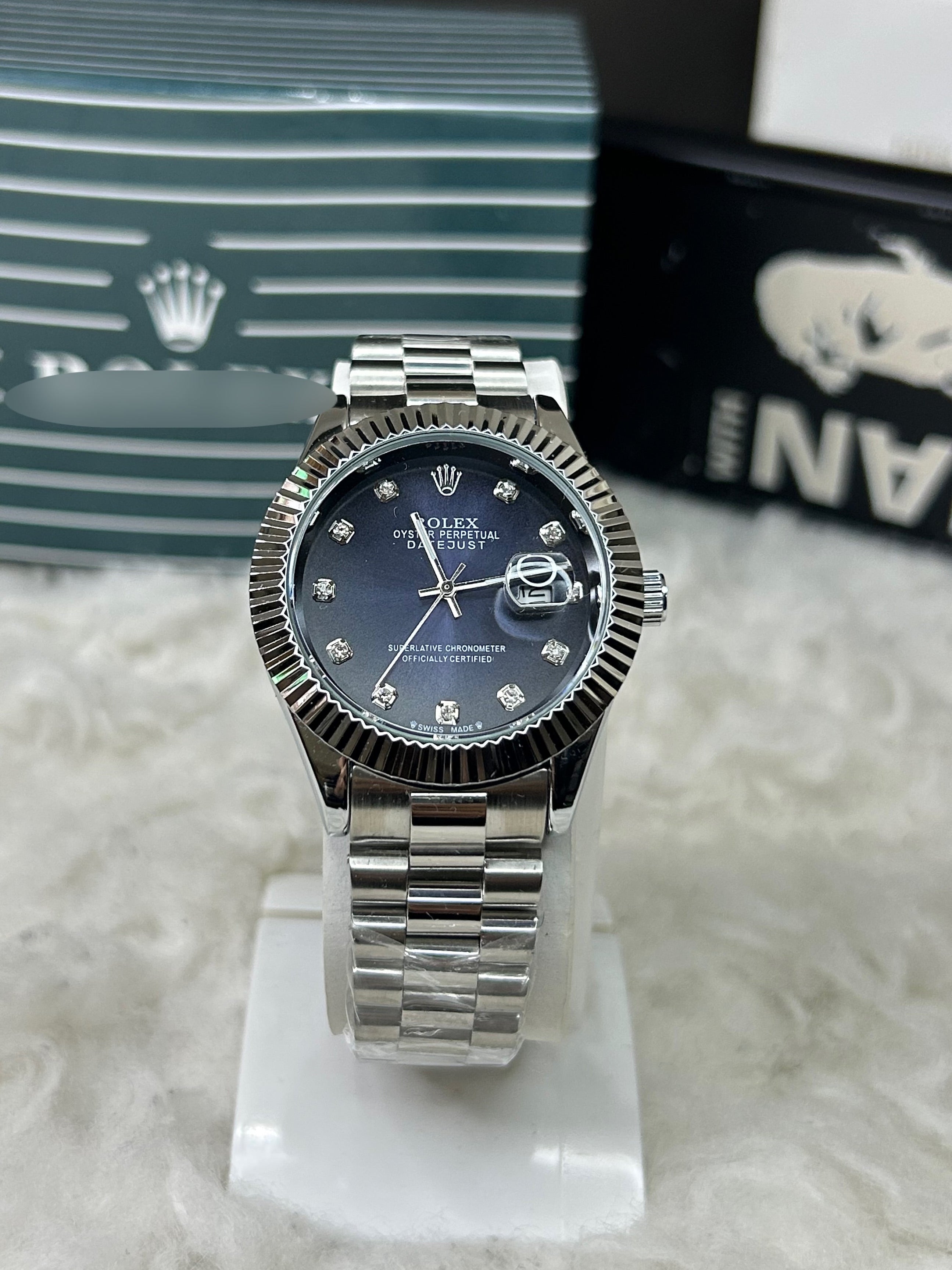 Oyster Date-Just (blue)