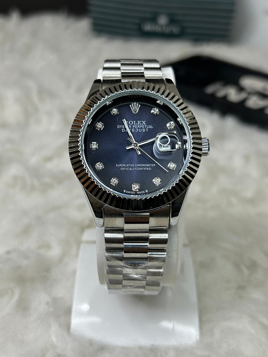 Oyster Date-Just (blue)