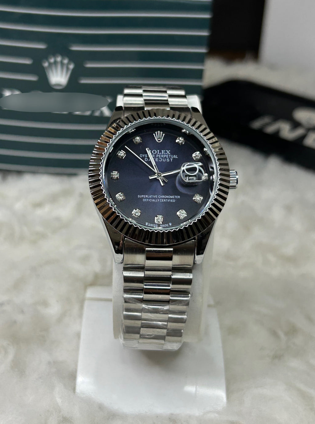 Oyster Date-Just (blue)