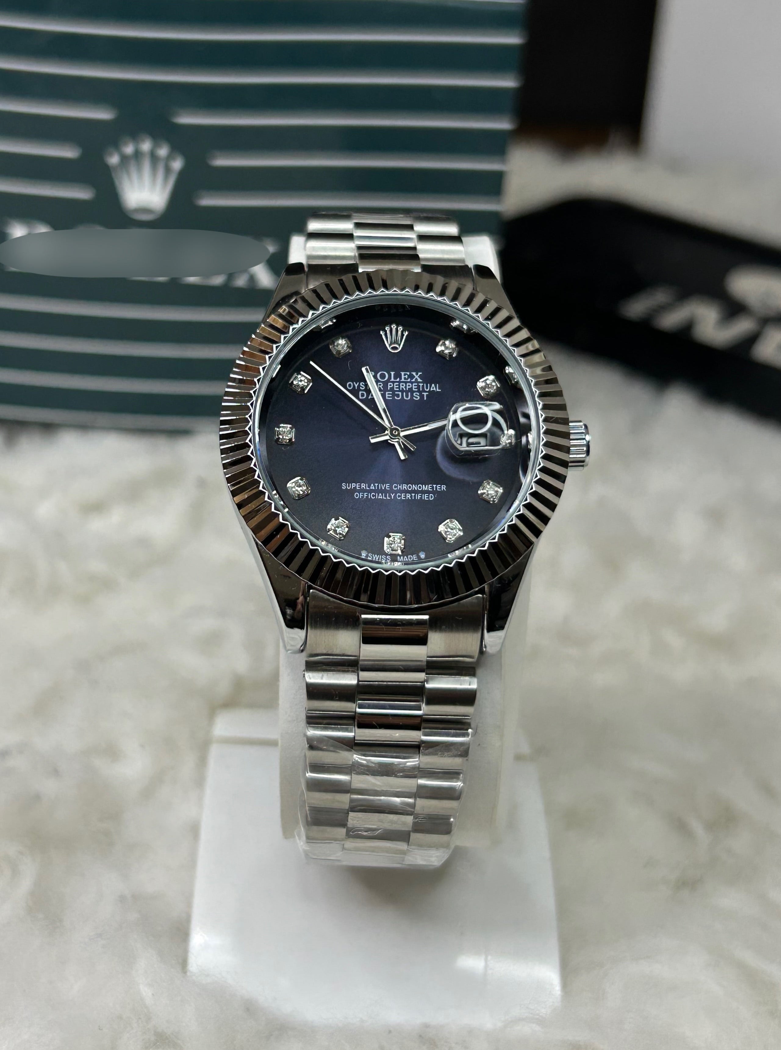 Oyster Date-Just (blue)