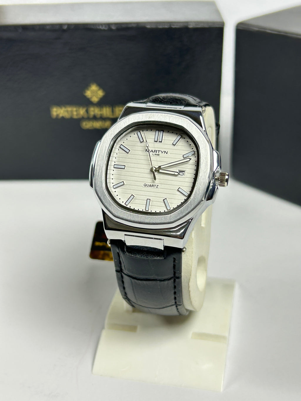 Martyn leather strap watch