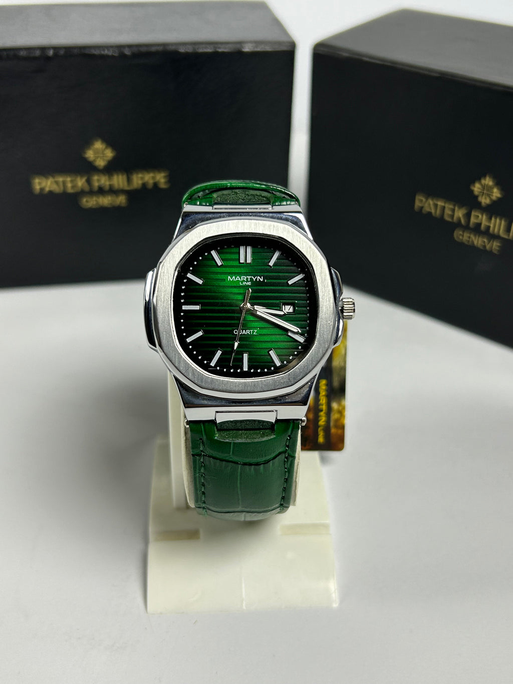 Martyn leather strap watch