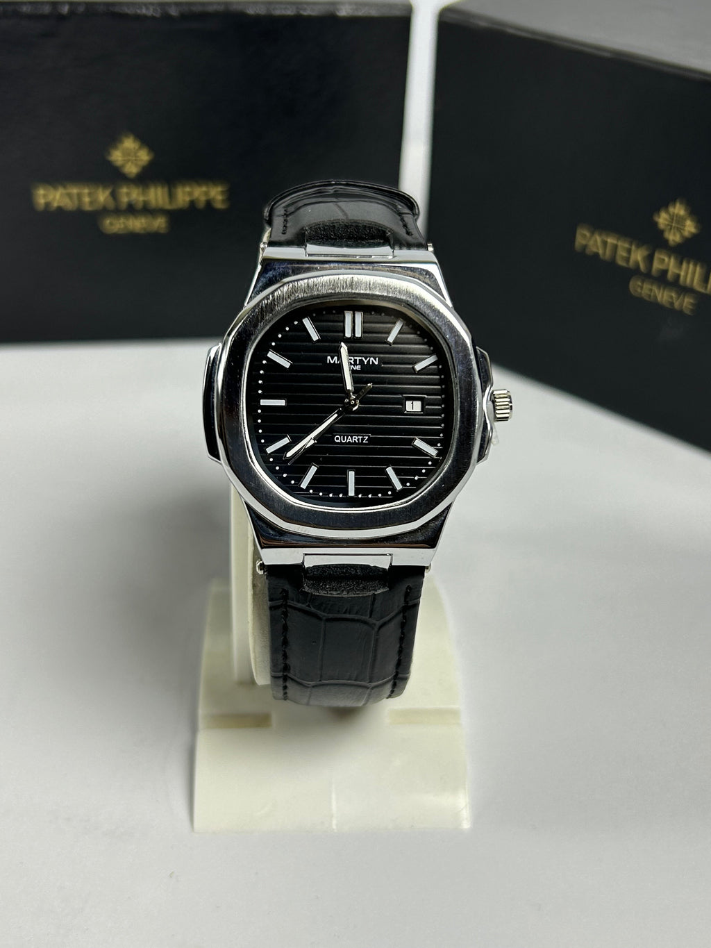 Martyn leather strap watch