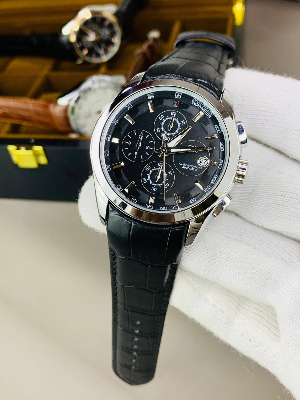 Tissot Leather Strap (All chronographs working)